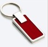 red metal pu keychain for gift