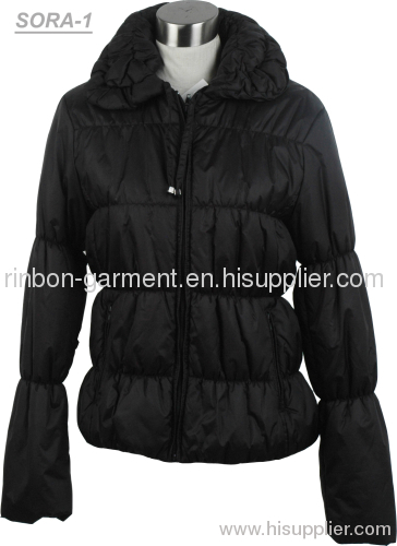 2013 NEW LADIES BLACK COLOUR PADDING JACKET.