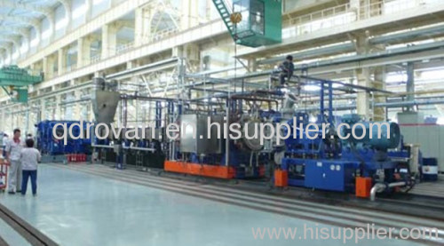 All steel radial ply tyre single stage building machine