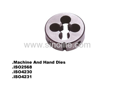 Machine and hand round thread dies