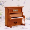 The simulation solid wood upright piano music box