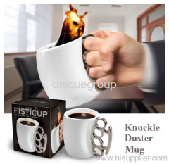 Fisticup With Brass Knuckle Handle Fist Cup Creative Coffee Stylish Mug