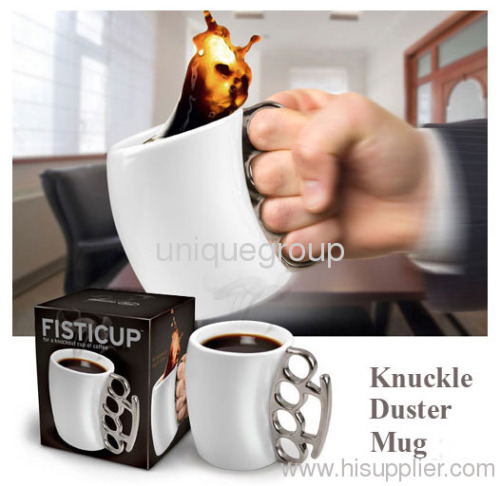 Fisticup With Brass Knuckle Handle Fist Cup Creative Coffee Stylish Mug