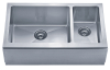 Stainless steel double bowls apront front farmhouse sink