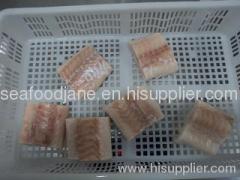 Frozen Atlantic cod portion IQF skinnless PBO (Latin name:Gadus morhua) portions