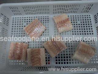 Frozen Atlantic cod portion IQF skinnless PBO (Latin name:Gadus morhua) portions