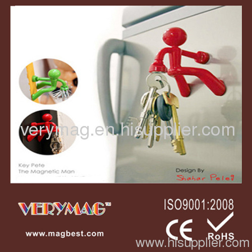 Hot sale office supplies key pete magnetic man , the promotion gift with ABS materials