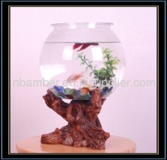 fish tank with tree base