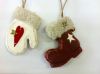 christmas decoration boot and glove ornament