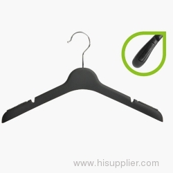 Pearlized plastic women clothes hangers