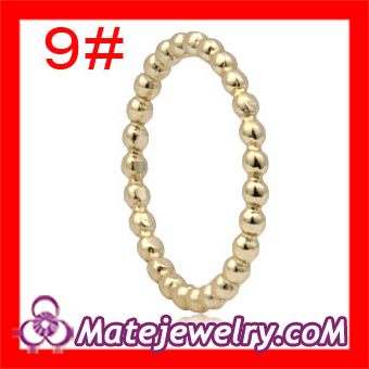 Designer Cheap Plain Gold Plated Sterling Silver Stackable Ring Wholeslae