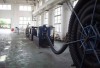 PE carbon spiral reinforcing pipe extruding machine