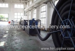 PE carbon spiral reinforcing pipe extruding machine