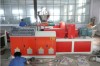 WPC hollow decking with groove production line