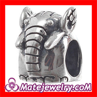 Cute Designer european Silver Elephant Charms Bead China Cheap