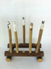2013 hot sale wooden carving animal ball pen