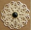 round flower pearl embellishment