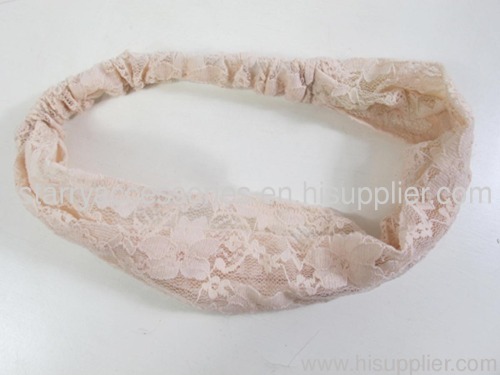 Biege ladies lace headband