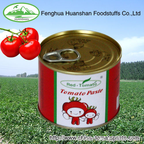 canned lithographic plain light red tomato paste
