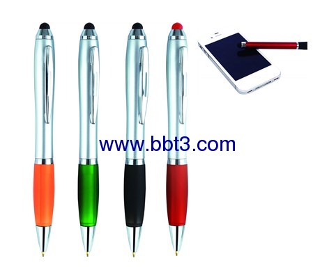 Promotional Hot Stylus ballpoint pen with color trim