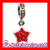 Yiwu Rhinestone Silver Pendant european Crystal Star Charm Beads