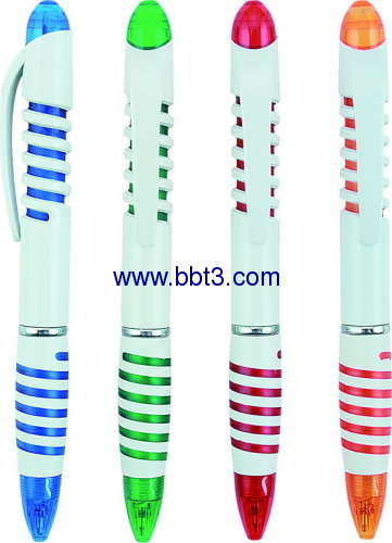 Promotion ballpen with color injection barrel