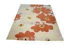 Acrylic Hand-tufted Modern Flower Floor Carpet Rugs, Orange / Blue / Pink / Red Floral Area Rug
