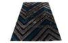 Black / Grey / Blue Polyester Contemporary Shaggy Rug, Modern Hand-tufted Area Rugs