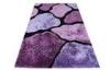 Customized Purple Polyester Modern Shaggy Rug, Contemporary Shag Floor Area Rugs