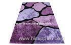Customized Purple Polyester Modern Shaggy Rug, Contemporary Shag Floor Area Rugs