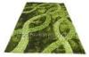 Modern Green / Brown / Black Polyester Patterned Shaggy Rugs, Living Room Area Rug