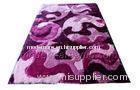 Hand-tufted Polyester Modern Shaggy Rug, Purple Patterned Shaggy Rugs