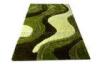 OEM Green Polyester Patterned Shaggy Rugs, Living Room Shag Area Rug
