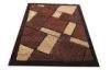 Customized Brown Polyester Patterned Shaggy Rugs, Modern Contemporary Area Rug