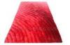 Custom Size Red 3d Polyester Shaggy Rug, Modern Luster Shaggy Rugs For House Decoration
