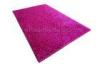 Custom Pink Polyester Shaggy Pile Rugs, Luster Shaggy Rug, Contemporary Area Carpet