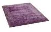 Purple Polyester Shaggy Pile Rug, Luster Luxury Soft Pile Rugs, Floor Area Carpet