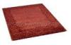 Reddish Orange / Wine Polyester Shaggy Pile Rug, Modern Malai Dori Carpet Rugs