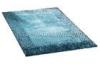 Hand Tufted Malai Dori Style Blue Green Soft Polyester Shaggy Pile Rug