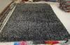 OEM Carbonized Black Polyester Shaggy Pile Rug, Soft Pile Modern Carpet Rugs