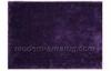 Dark Purple Polyester Shaggy Area Rug, Contemporary Home Decorating Rugs Custom