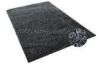 Black / white 1200D Soft Silky Polyester Shaggy Rug, Home / Hotel / Meeting Rooms Decorative Rugs