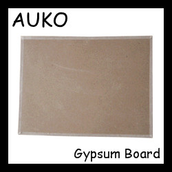 Perforated gypsum plasterboard for construction