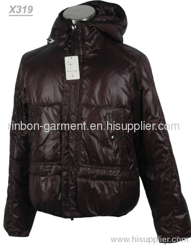 2013 POPULAR MEN'S BROWN WINTER PADDED JACKET