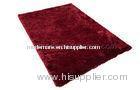 OEM Hand Tufted Wine Polyester Shaggy Modern Area Rug, Soft Fluffy Carpet Rugs