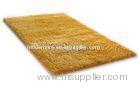 Earth Yellow Polyester Shaggy Area Rug, Soft Fluffy Pile Contemporary Carpet Rugs