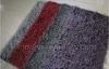 Polyester Shaggy Carpet, Solid Color Purple Rugs, Modern Contemporary Microfiber Rug