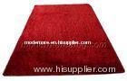 Dark Grey, Red Solid Color Polyester Shaggy Rug, Indoor Outdoor Rugs Carpets
