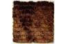 Brown Polyester Luster Shaggy Pile Rug, Contemporary Solid Color Rugs Carpets Custom