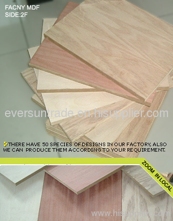 veneer faced mdf board